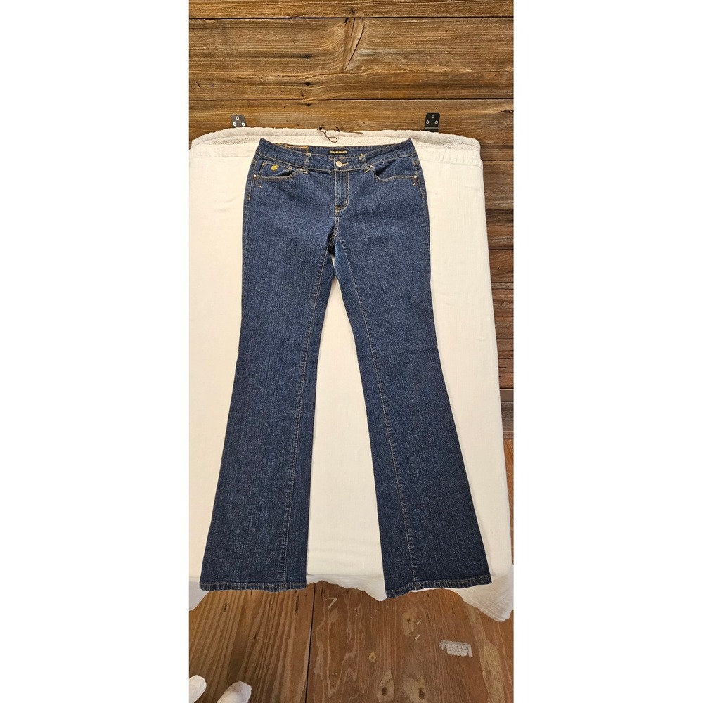 VtgRocawear Womens Bootcut Jeans  Embroidered Logo Size 13 Stretch Denim